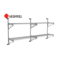 NSF Chrome Metal Wall Mounted Wire Shelving